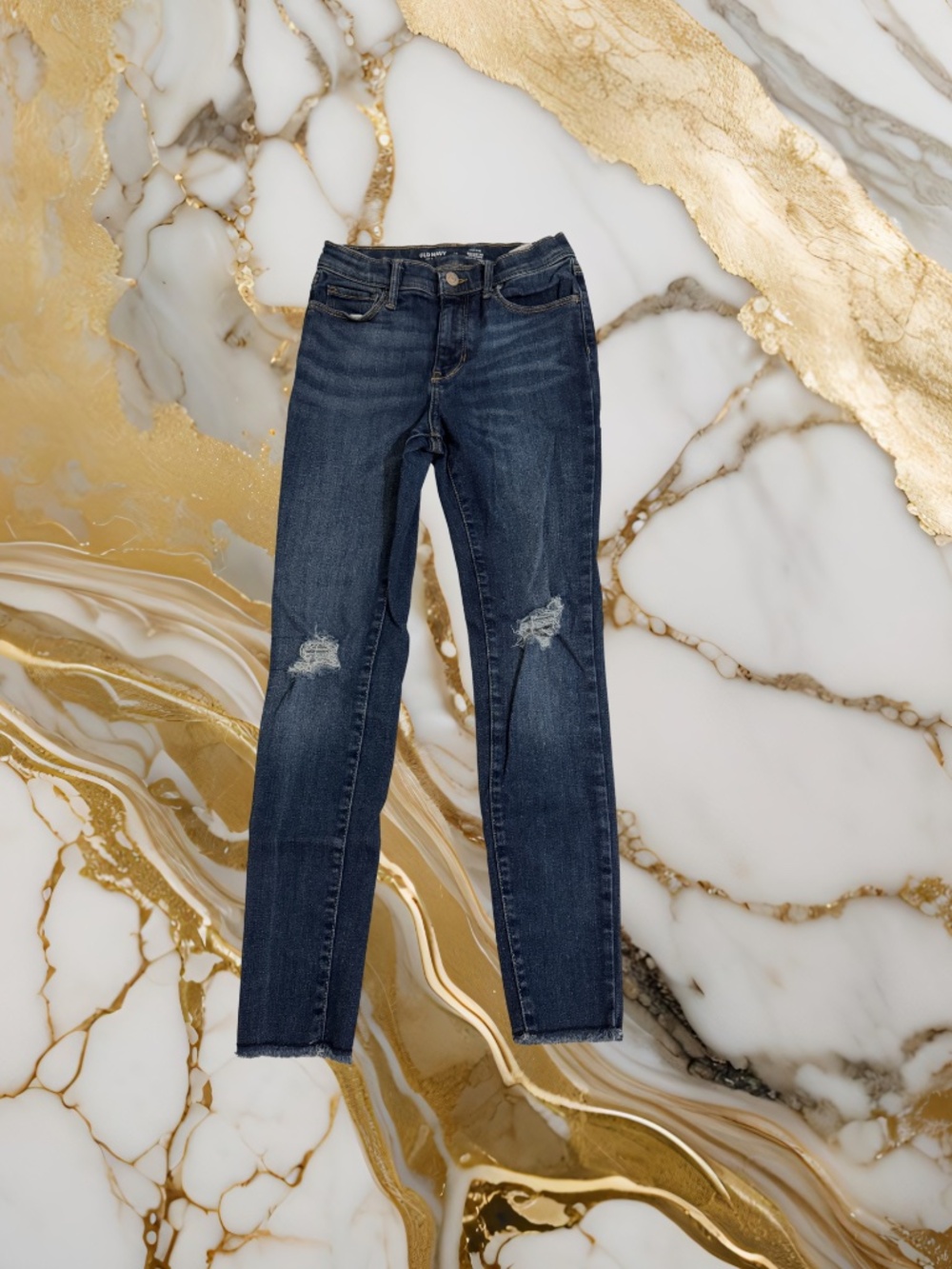 Girls Blue Old Navy High Rise Rockstar Jeggings